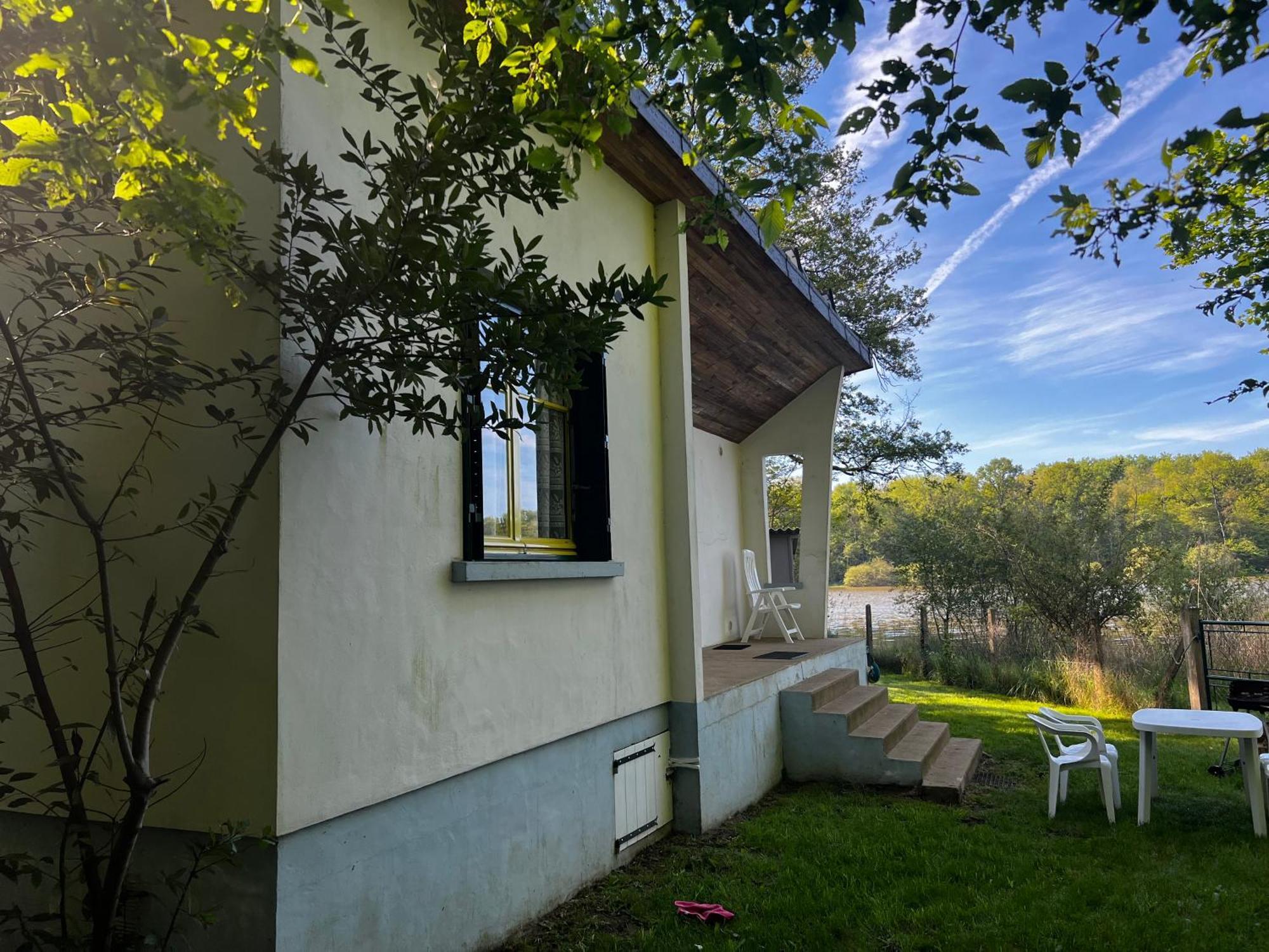 Chalet Au Bord De L'Etang 4 Pers Les Boulmiers Ngoại thất bức ảnh